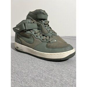 2005 Nike Air Force 1 High Shoes Mens Sz 12 Green 306352-331 Canvas Leather Rare